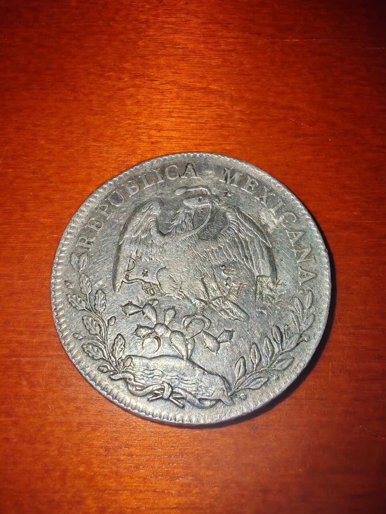 长老汇蛇年精选第二十一场拍卖 1894Gs JS墨西哥8R鹰洋，瓜达拉哈拉造币厂，有戳