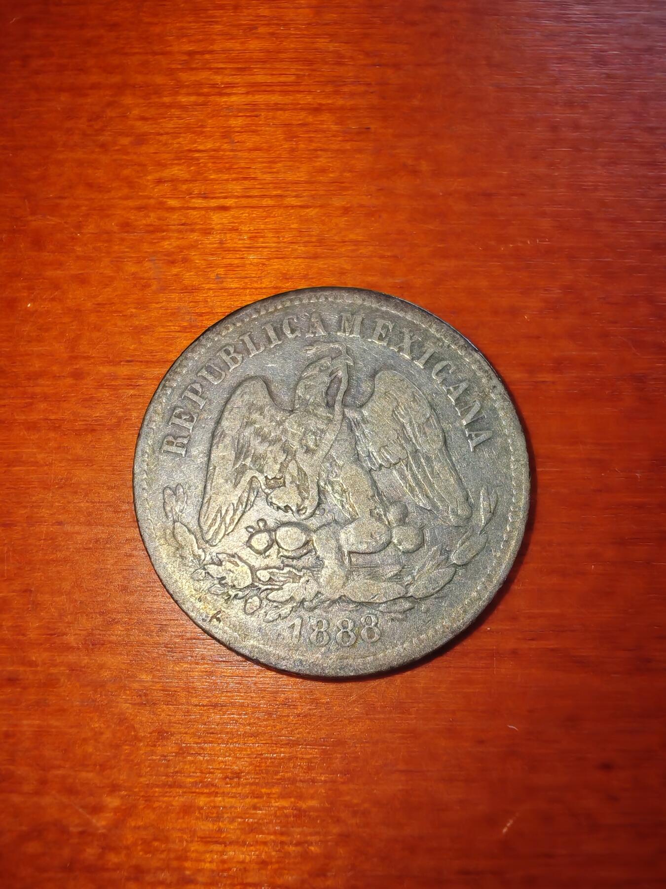 长老汇蛇年精选第二十一场拍卖 1888Pi R墨西哥25分鹰洋，6.77克903银，10万枚，波托西造币厂，发财年
