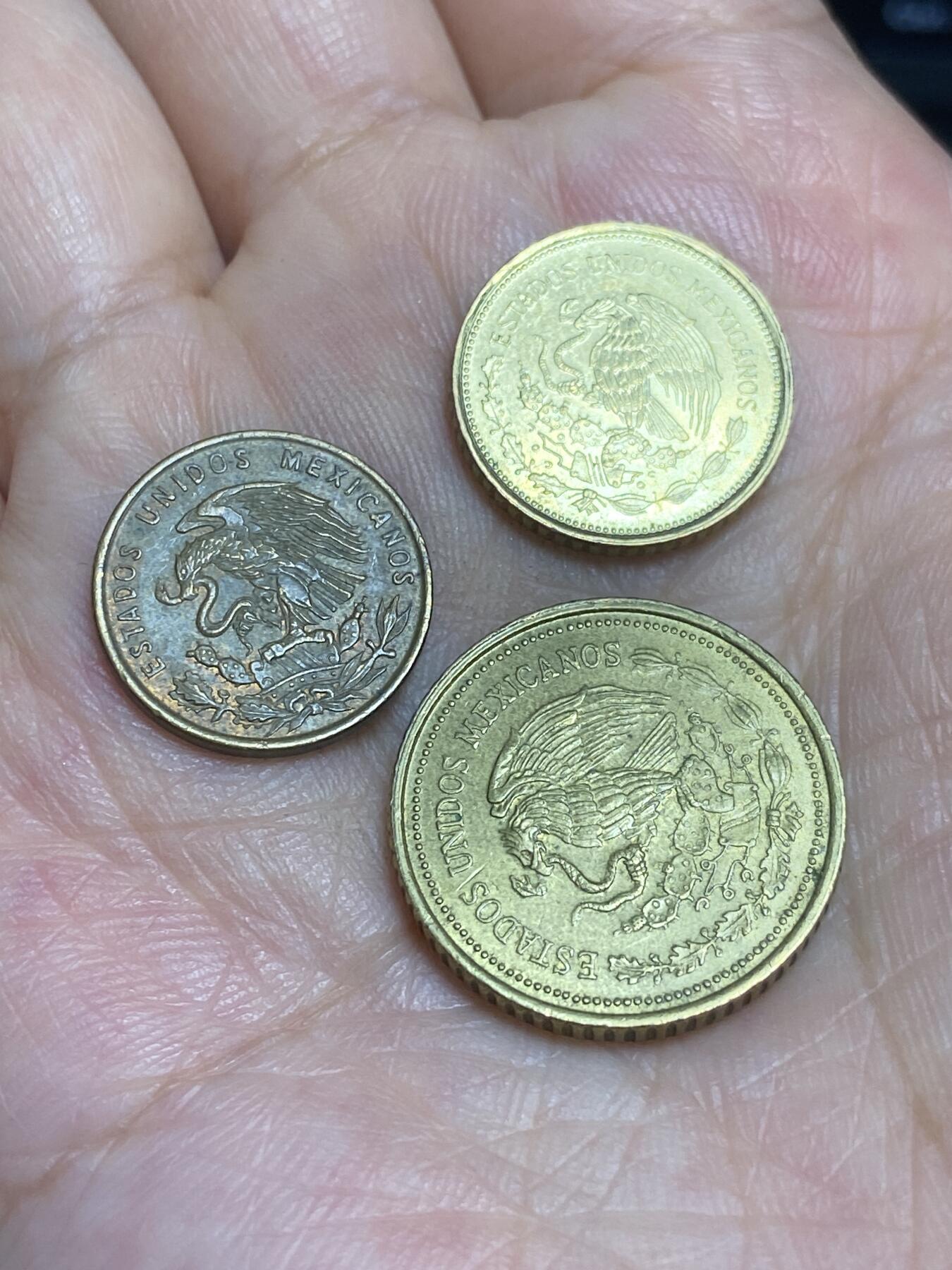 2025年第六十五场(总第九十一场）外国好品散币(免佣金) 墨西哥🇲🇽3枚：1953年1分，1985年5比索、20比索