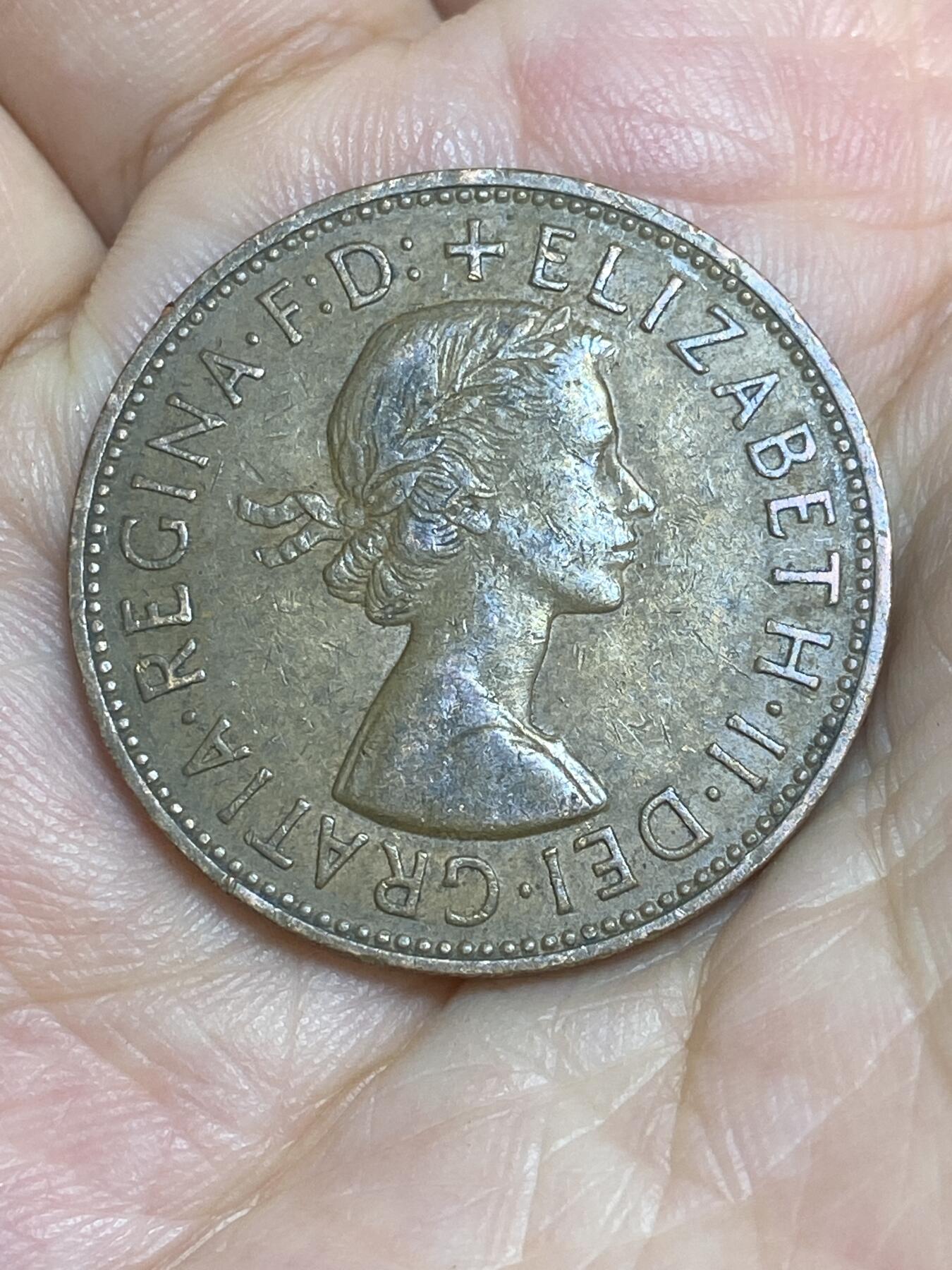 2025年第六十五场(总第九十一场）外国好品散币(免佣金) 英国🇬🇧1964年1便士(伊丽莎白二世青年桂冠)