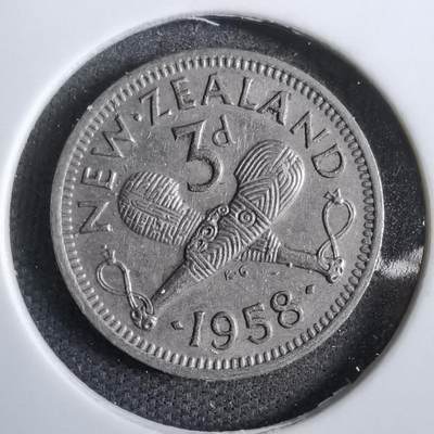 沼泽如烟--第777场 - 新西兰1958年3便士