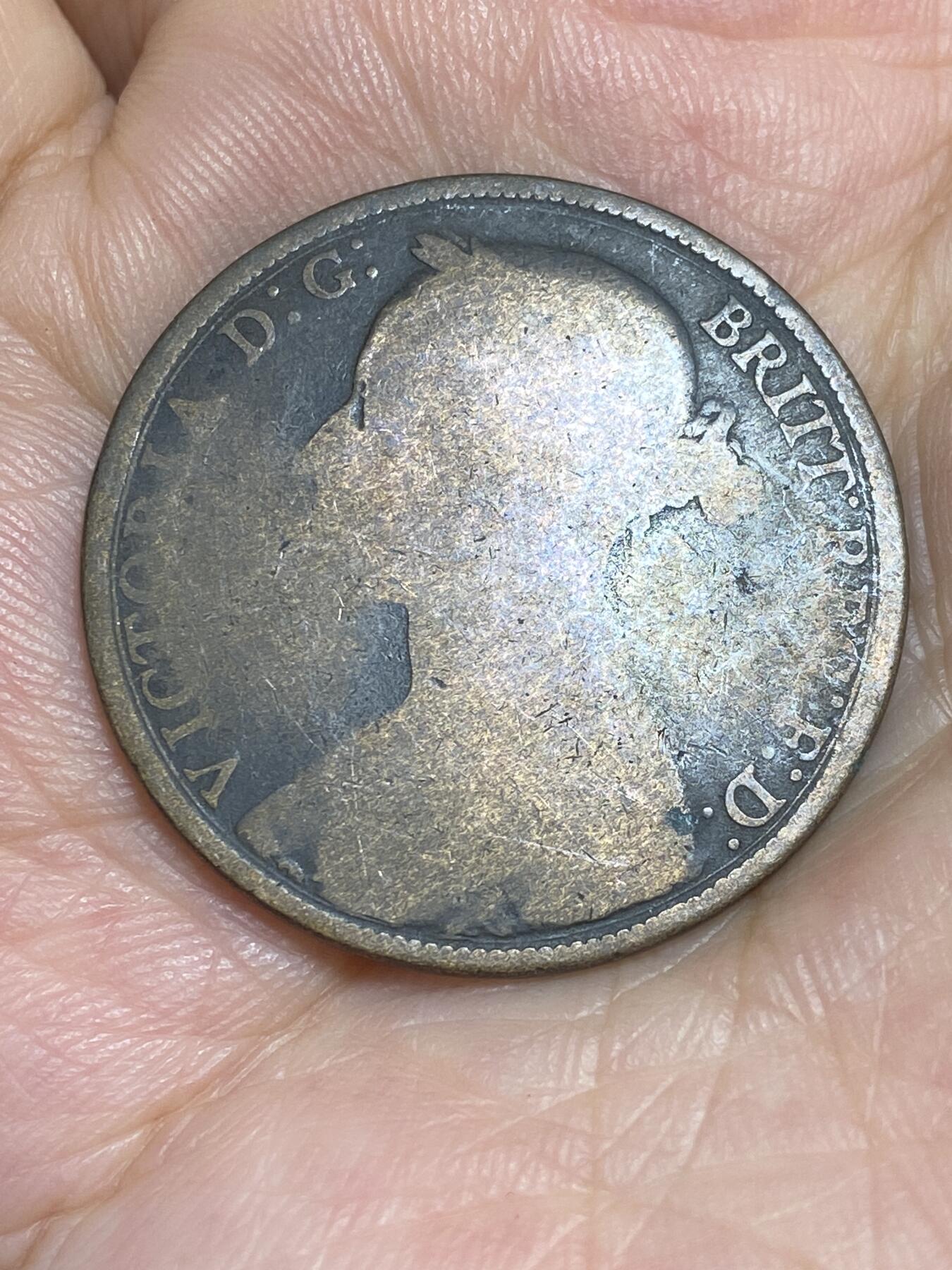 2025年第六十五场(总第九十一场）外国好品散币(免佣金) 少见弱品–英国🇬🇧1887年1便士(维多利亚女王中年第三版)