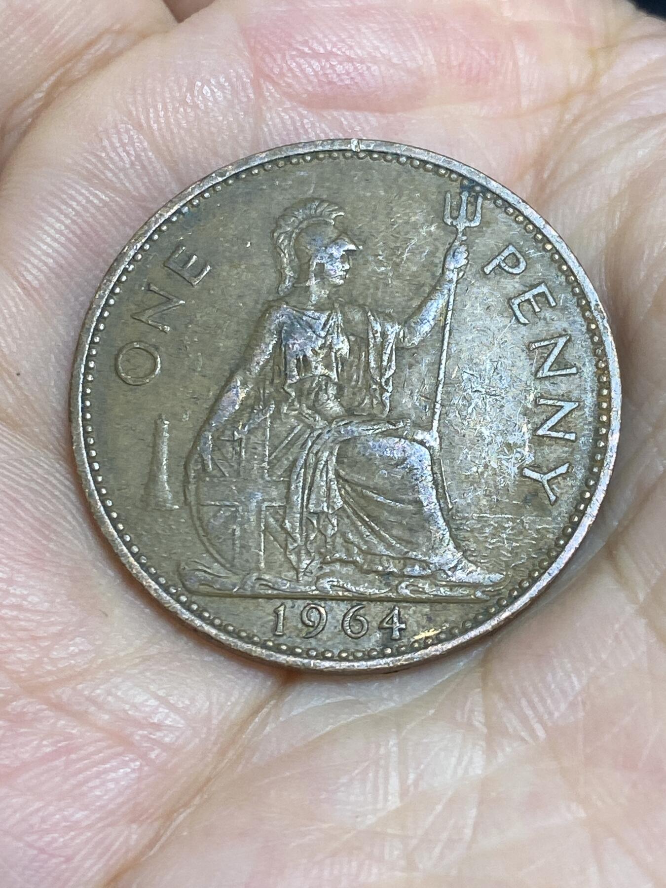 2025年第六十五场(总第九十一场）外国好品散币(免佣金) 英国🇬🇧1964年1便士(伊丽莎白二世青年桂冠)