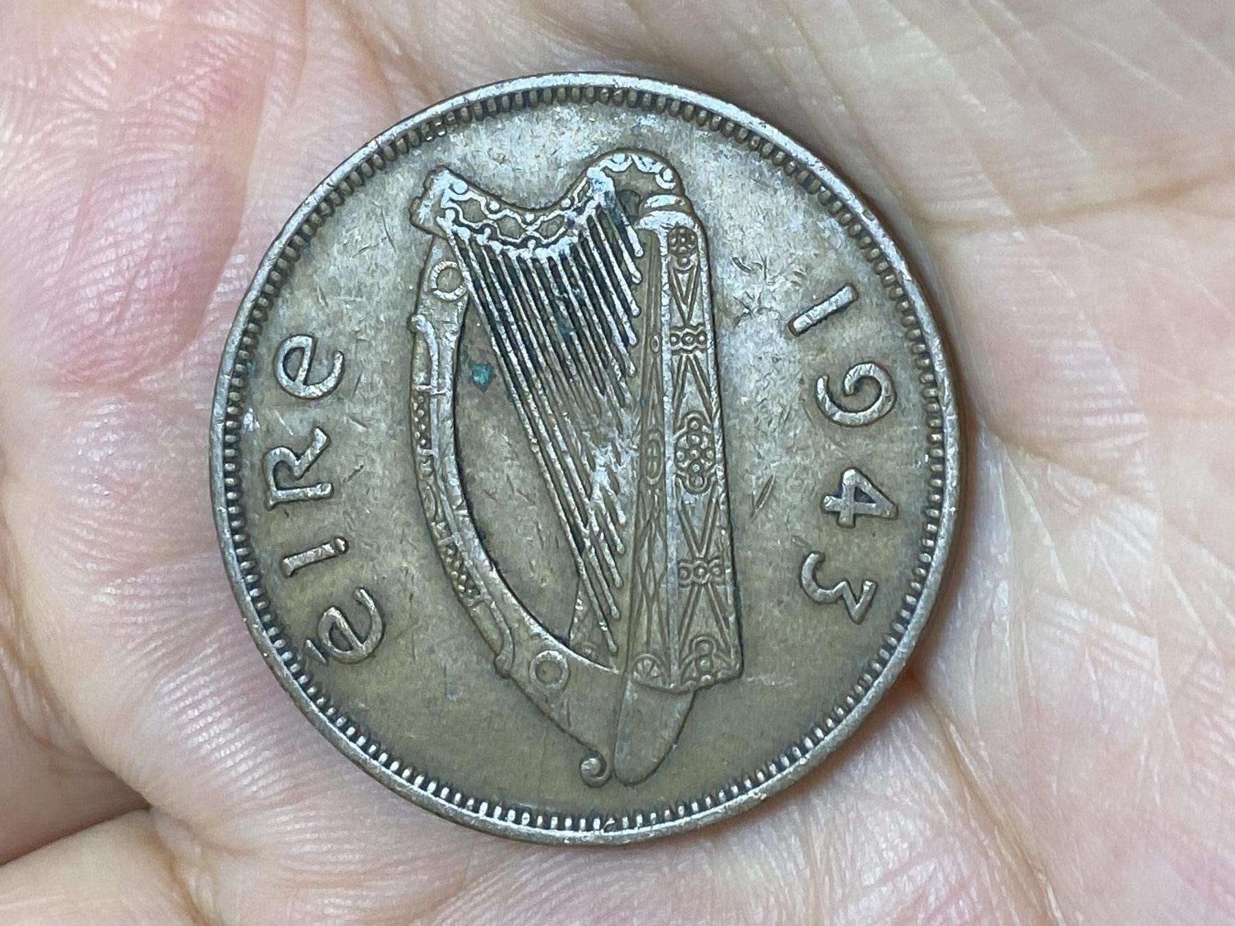 2025年第六十五场(总第九十一场）外国好品散币(免佣金) 少见年份–爱尔兰🇮🇪1943年1便士(共和国时期第一套)