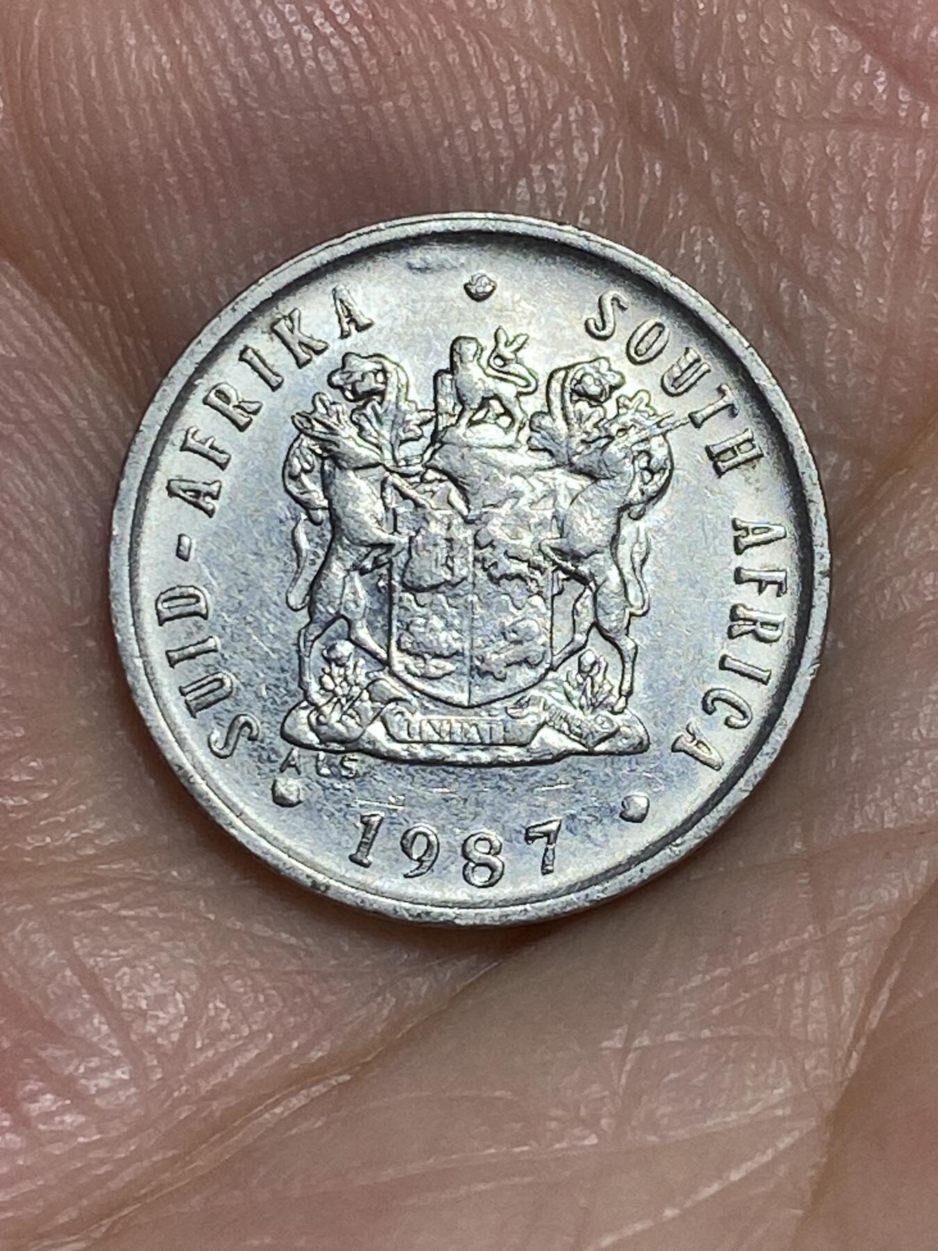 2025年第六十五场(总第九十一场）外国好品散币(免佣金) 南非🇿🇦1987年5分
