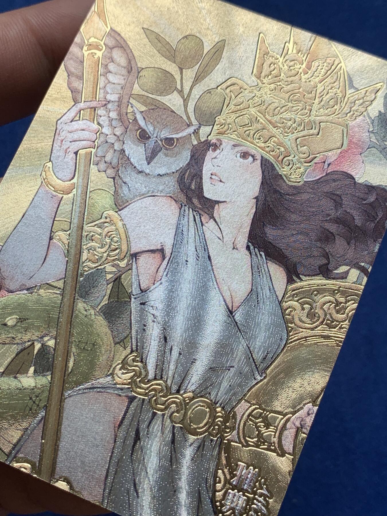 《竞宝斋》第400场 周日，周一，周二，3场连拍 （全场包邮） 麦稀奇展会最新雅典娜粗闪限定特卡，设计画面精美 左上角有折