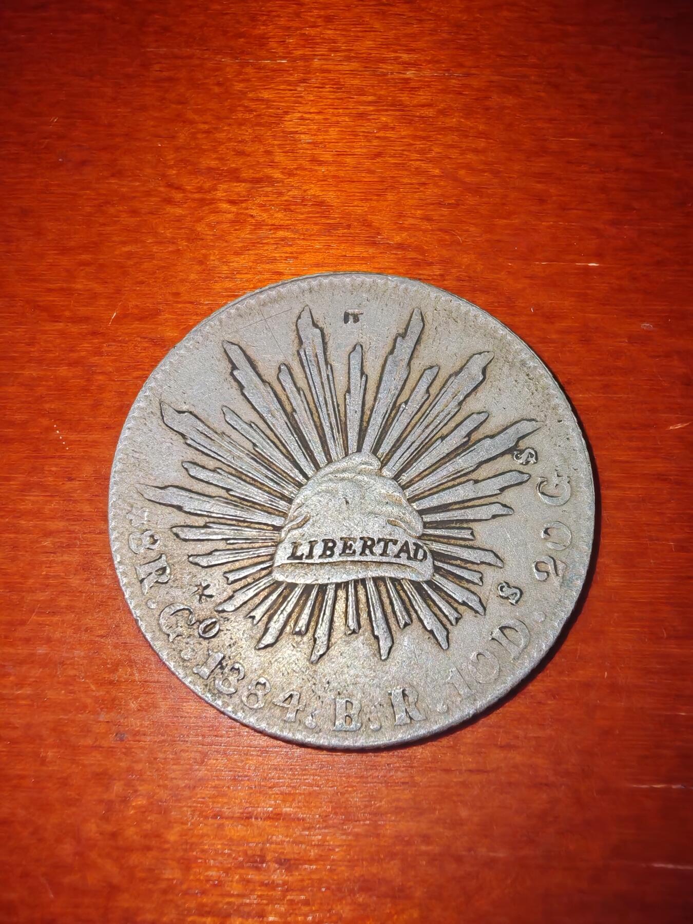 长老汇蛇年精选第二十一场拍卖 1884Go BR墨西哥8R鹰洋，瓜纳华托造币厂，微戳，细节好