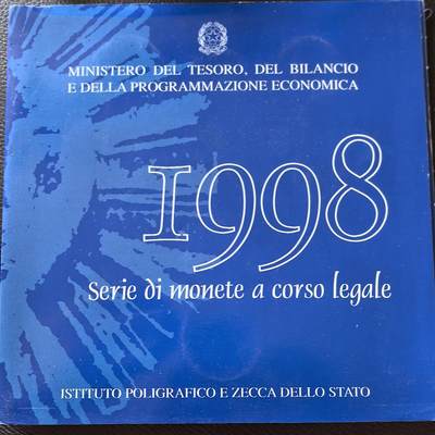 道一币馆币章第一百三十七场 - 原包装 意大利1998年清年纪念套币12枚  含1000+500里拉纪念银币