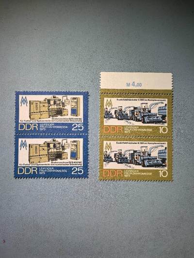 盛世勋华——号角文化勋章邮票专场拍卖第268期 - 东德邮政1973年发行 2全新票 莱比锡博览会 2套