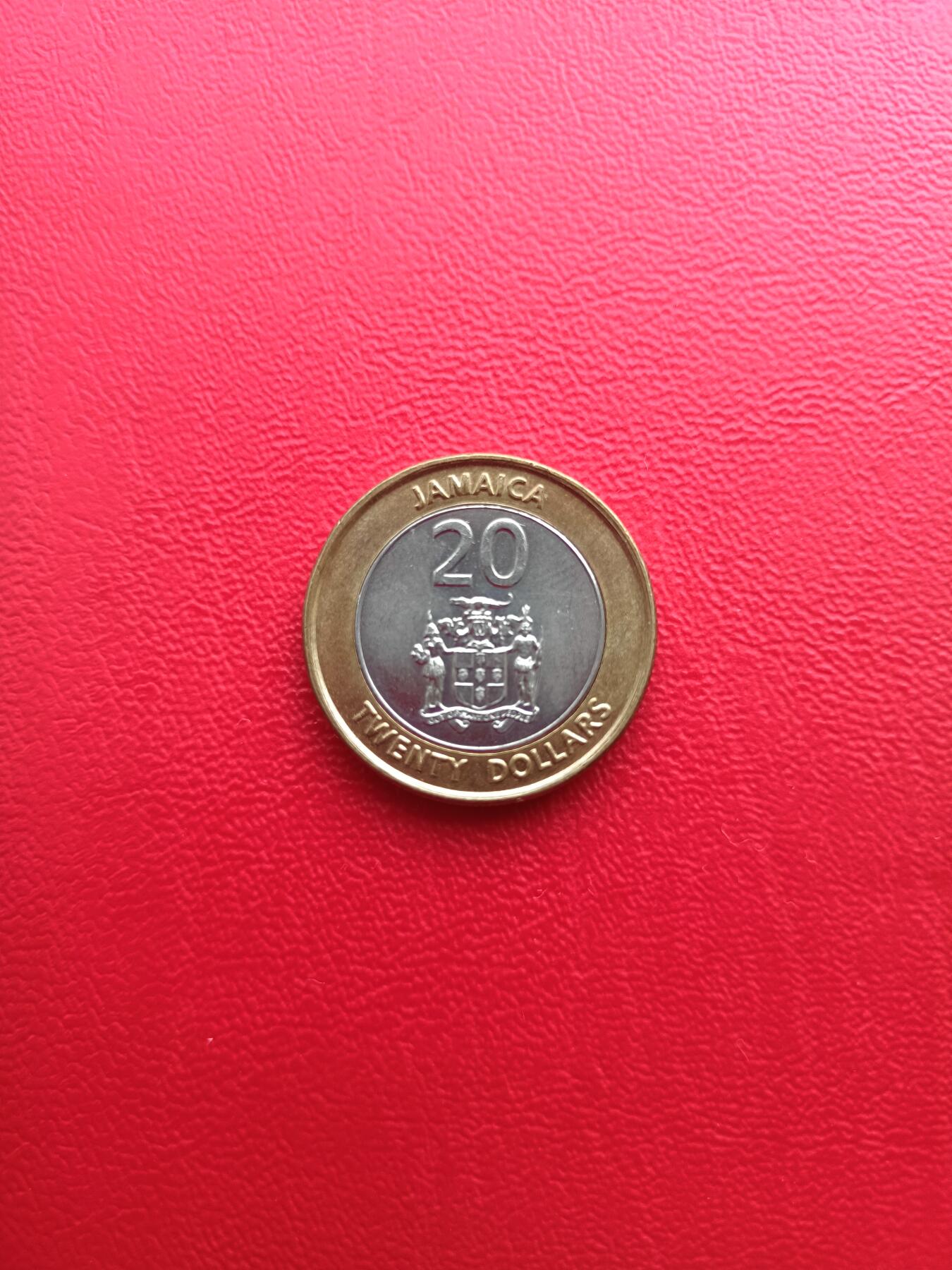 【云涧收藏】第四十五场 牙买加2001年20元，UNC