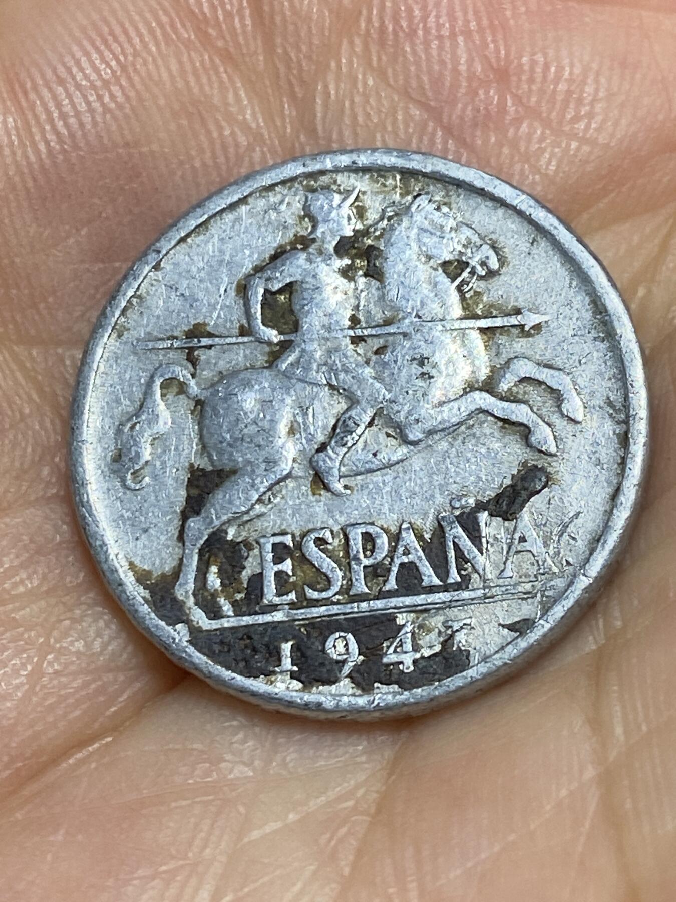 2025年第六十六场(总第九十二场）外国好品散币(免佣金) 西班牙🇪🇸1941年10分(国民政府过渡时期，实际为佛朗哥控制)
