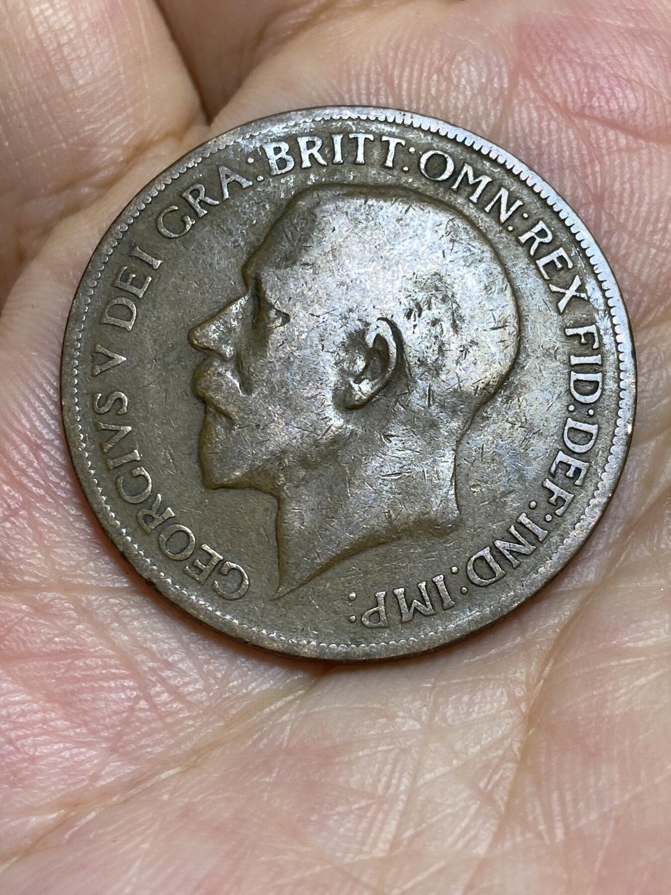 2025年第六十六场(总第九十二场）外国好品散币(免佣金) 英国🇬🇧1921年1便士(乔治五世第一版)
