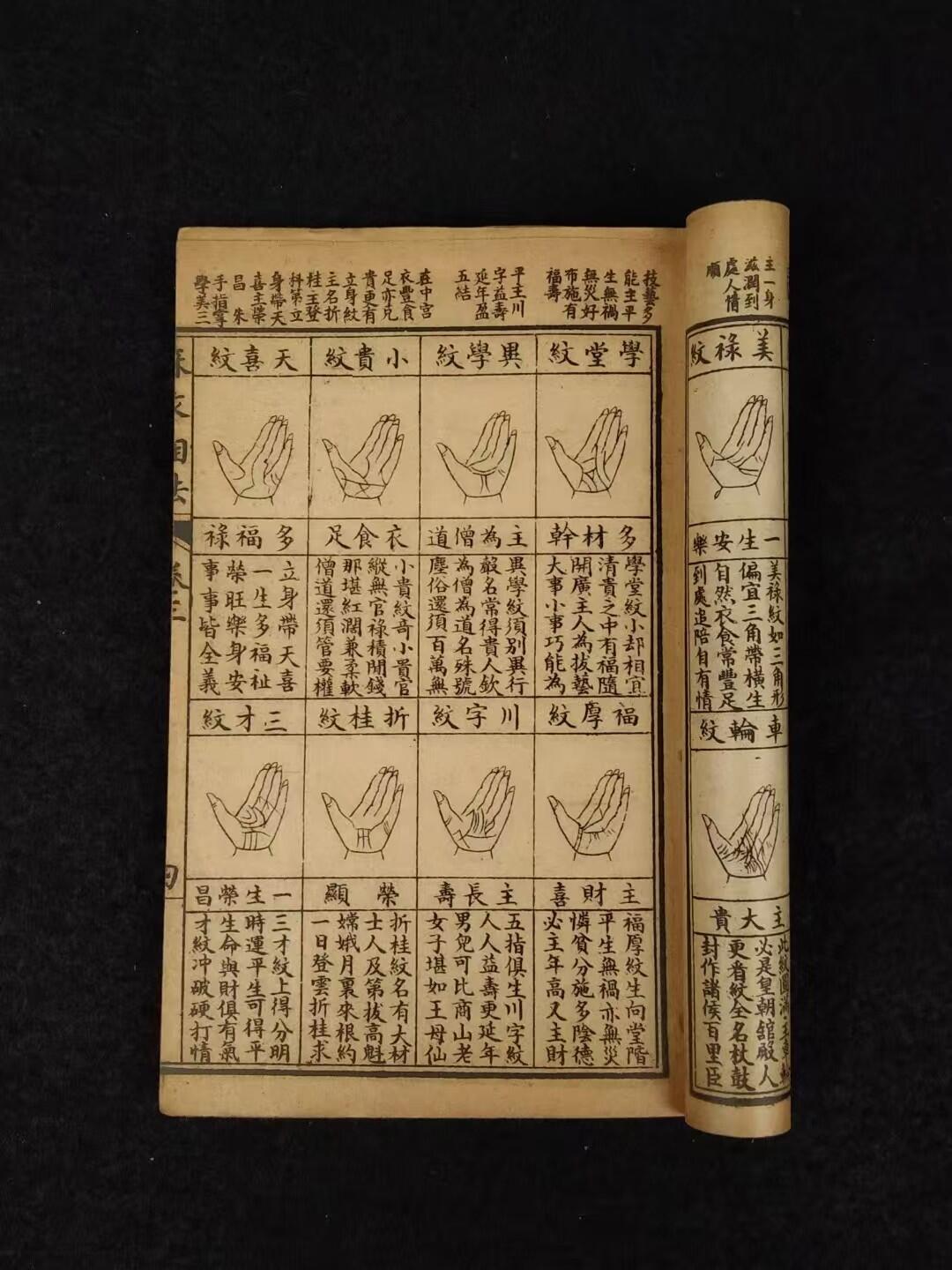 民国四年【增補麻衣神相全编】全套四册，原函书套，是古代对人体相貌进行系统叙论的奇特的相术著作。保老保真、部分内容如图！