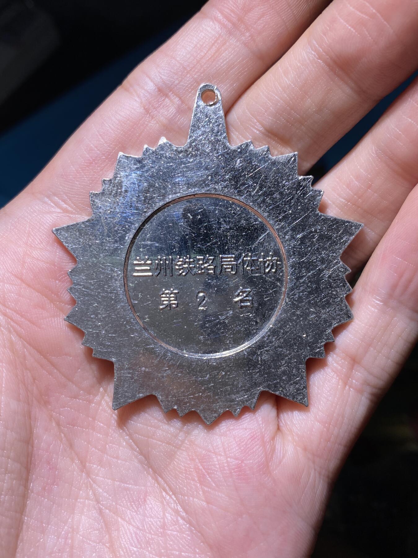 徽章专拍场 兰州铁路局体协第二名奖章