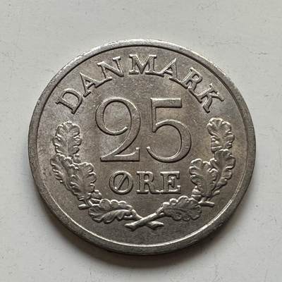🌹外币初藏🌹🐯2025年第76场  周二无佣金特价场 - 丹麦1962年25欧尔