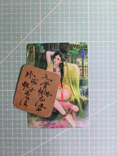 C先生卡牌  第7期 豪杰传亲签·五虎征鸾亲签·西游姬亲签·九州芳华志亲签（持续收拍品。。欢迎送拍） - 【彩闪】卡将《欲女传》班昭 艺术卡