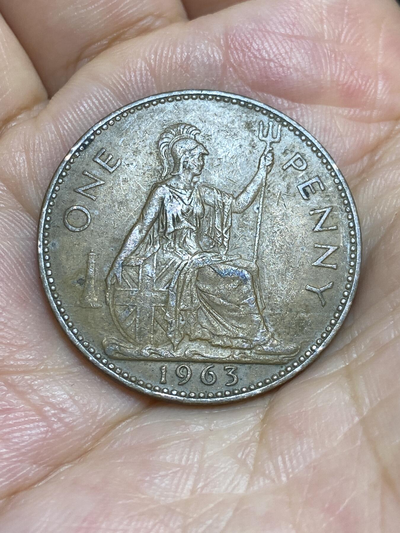 2025年第六十六场(总第九十二场）外国好品散币(免佣金) 英国🇬🇧1963年1便士(伊丽莎白二世青年桂冠)