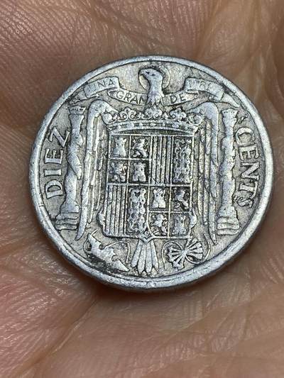 2025年第六十六场(总第九十二场）外国好品散币(免佣金) - 西班牙🇪🇸1941年10分(国民政府过渡时期，实际为佛朗哥控制)