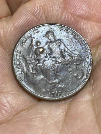 2025年第六十六场(总第九十二场）外国好品散币(免佣金) - 法国🇫🇷1917年5生丁