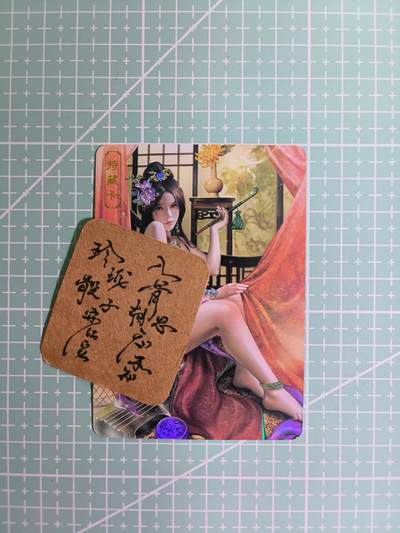 C先生卡牌  第7期 豪杰传亲签·五虎征鸾亲签·西游姬亲签·九州芳华志亲签（持续收拍品。。欢迎送拍） - 【彩闪】卡将《绝代芳华》贾南风 艺术卡
