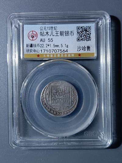 52期回流戒指饰品杂件纪念章丝路钱币专场 - 帖木儿王朝银币