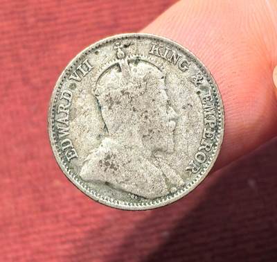 南宋泉阁俄币 外币 国币 专场第十四期【送拍无额外佣金】 - 英国 1910年 爱德华七世 英属海峡10分银币 通货好品
