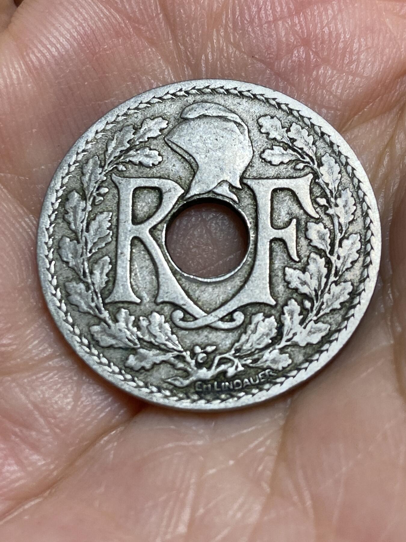 2025年第六十六场(总第九十二场）外国好品散币(免佣金) 法国🇫🇷1918年25生丁(第二版，铜镍材质)