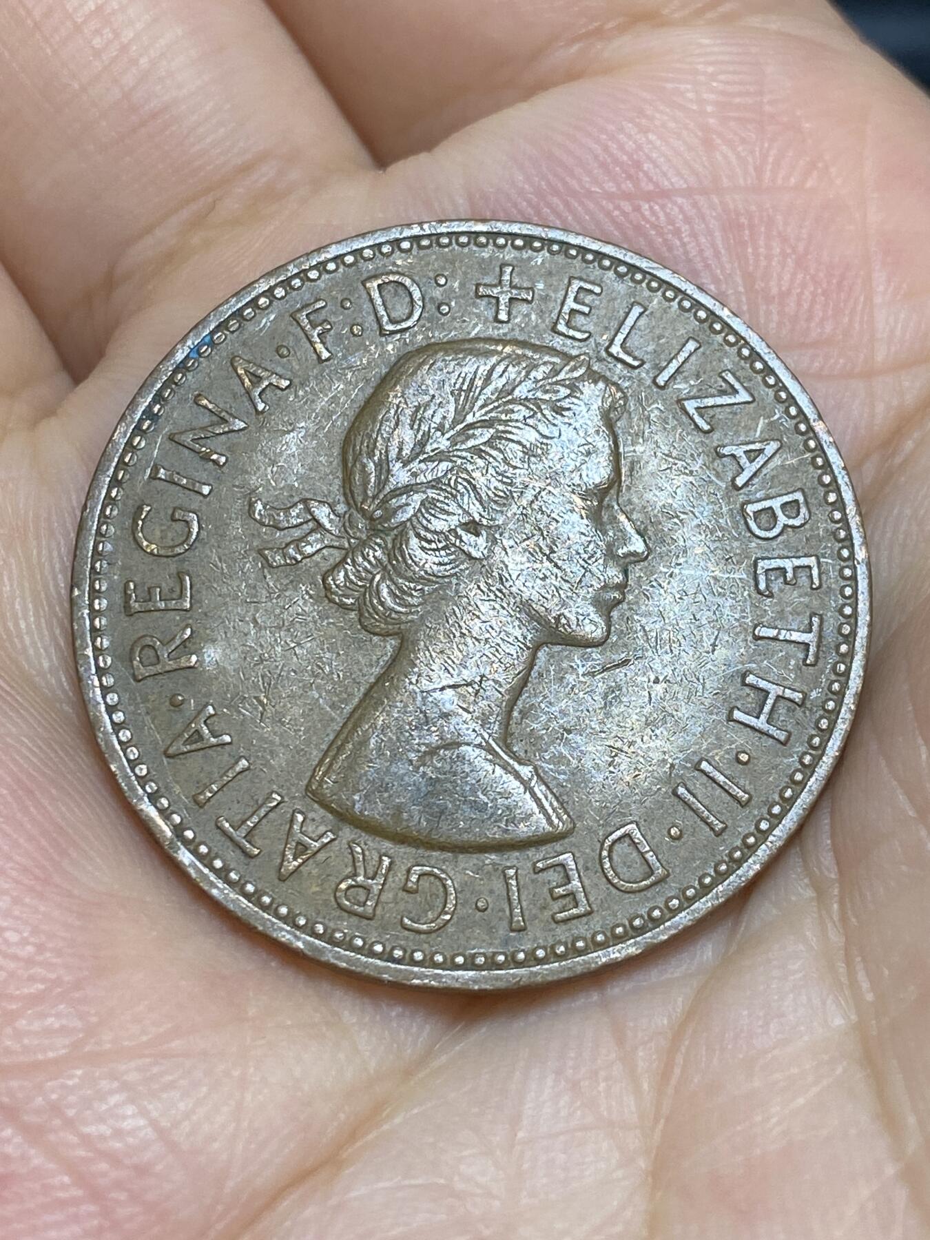 2025年第六十六场(总第九十二场）外国好品散币(免佣金) 英国🇬🇧1966年1便士(伊丽莎白二世青年桂冠)