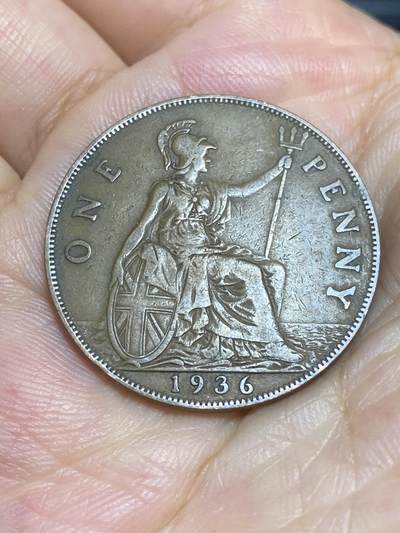 2025年第六十六场(总第九十二场）外国好品散币(免佣金) - 英国🇬🇧1936年1便士(乔治五世逝世年，第三版关门年)