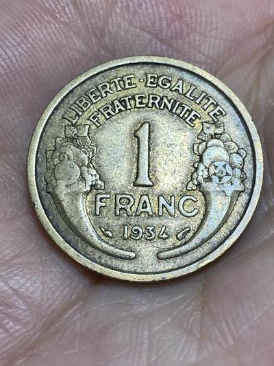2025年第六十六场(总第九十二场）外国好品散币(免佣金) - 法国🇫🇷1943年1法郎(铝青铜材质版)