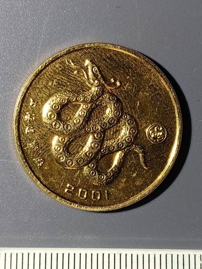 52期回流戒指饰品杂件纪念章丝路钱币专场 - 蛇年纪念章