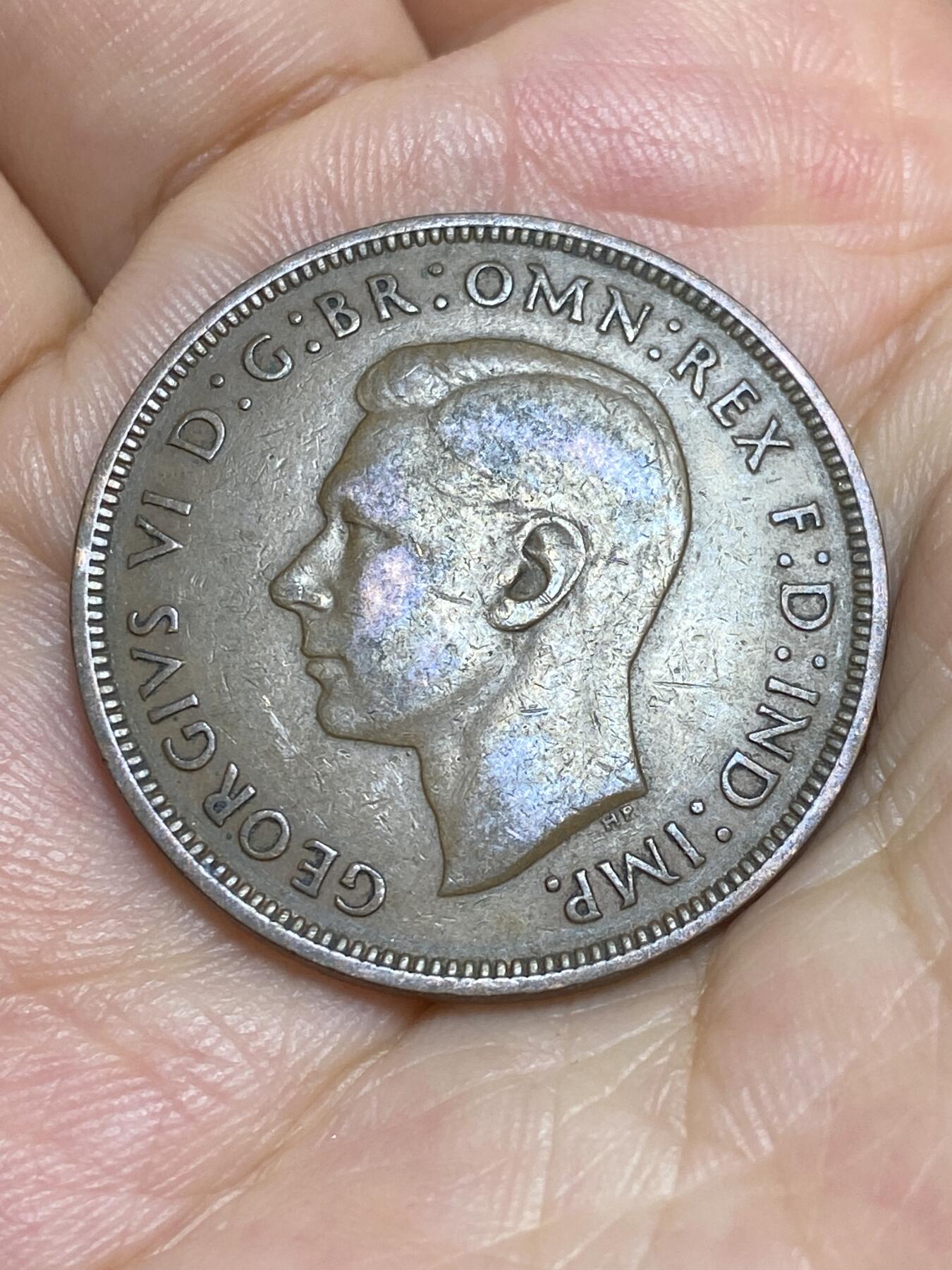 2025年第六十六场(总第九十二场）外国好品散币(免佣金) 英国🇬🇧1939年1便士(乔治六世第一版，印度皇帝加字版)