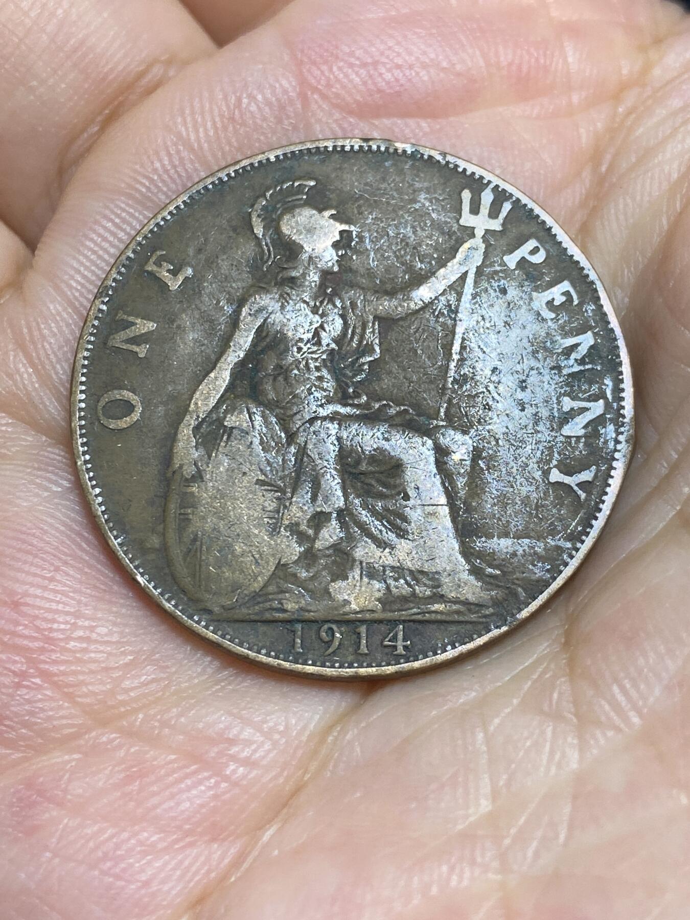 2025年第六十六场(总第九十二场）外国好品散币(免佣金) 英国🇬🇧1914年1便士(乔治五世第一版)