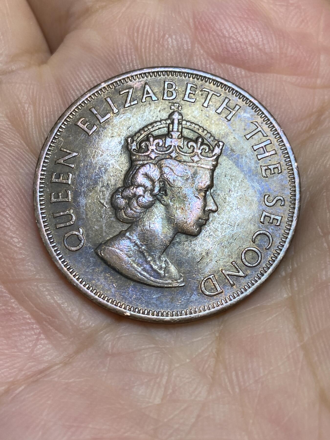 2025年第六十六场(总第九十二场）外国好品散币(免佣金) 五彩–英属泽西岛🇯🇪1960单年份1/12先令(伊丽莎白二世青年带冠，查理二世国王登基300周年纪念币)