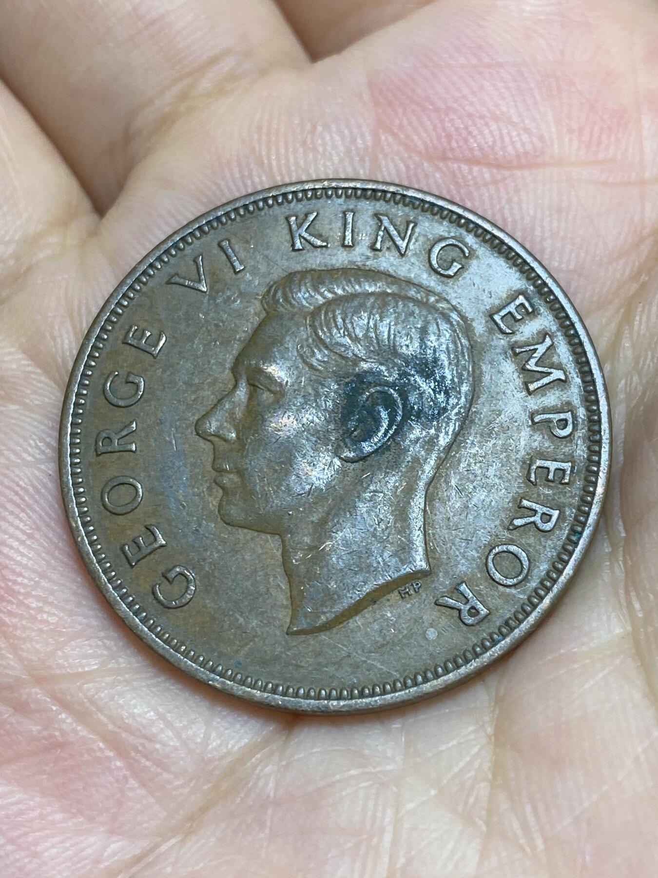 2025年第六十六场(总第九十二场）外国好品散币(免佣金) 新西兰🇳🇿1947年1便士(乔治六世第一版，关门年)