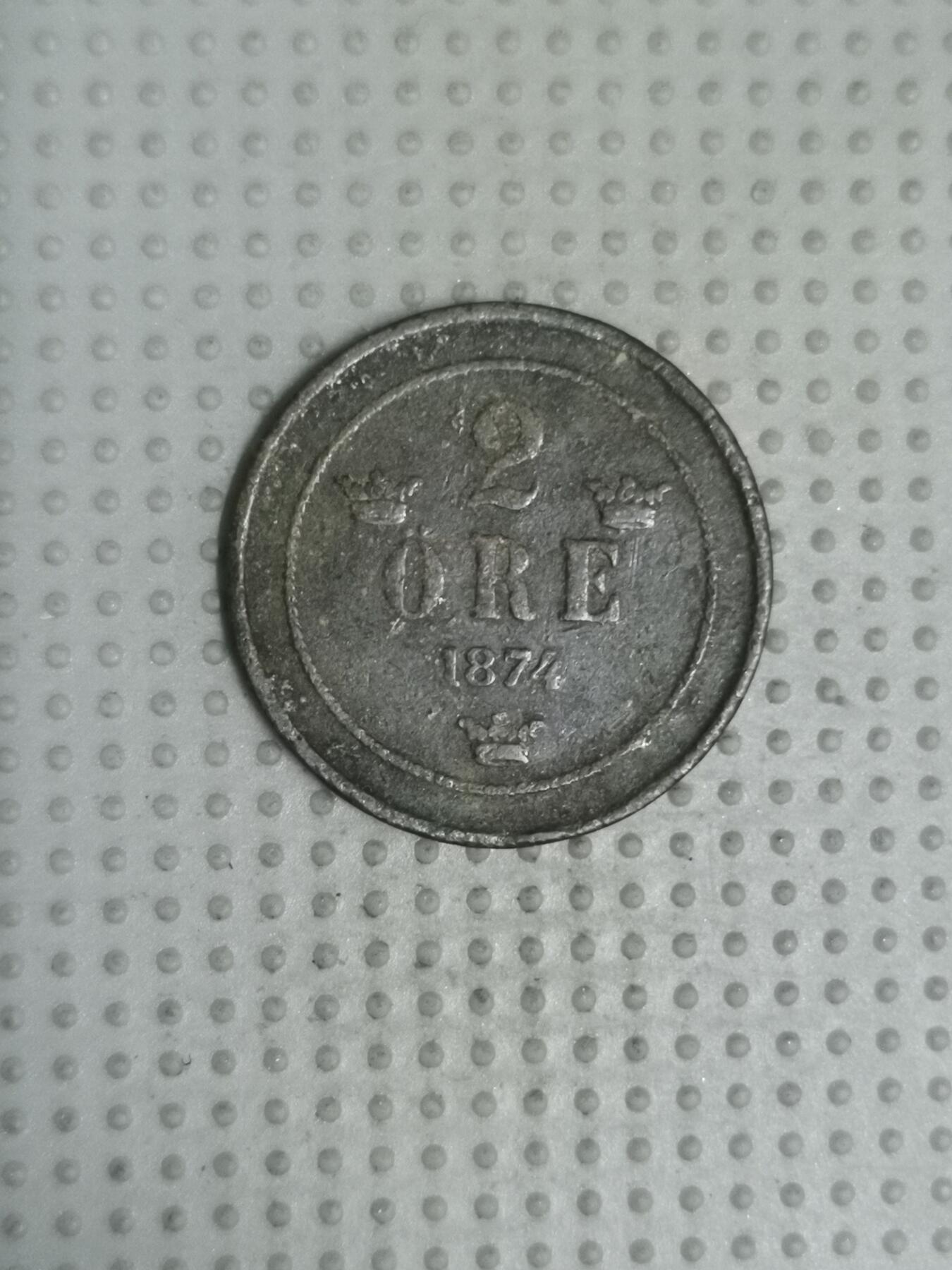 2025年第64场各国散币拍卖（总第64场） 瑞典1874年2欧尔