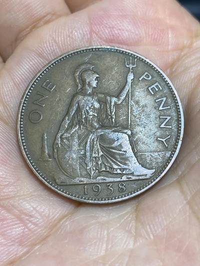 2025年第六十六场(总第九十二场）外国好品散币(免佣金) - 英国🇬🇧1938年1便士(乔治六世第一版，印度皇帝加字版)