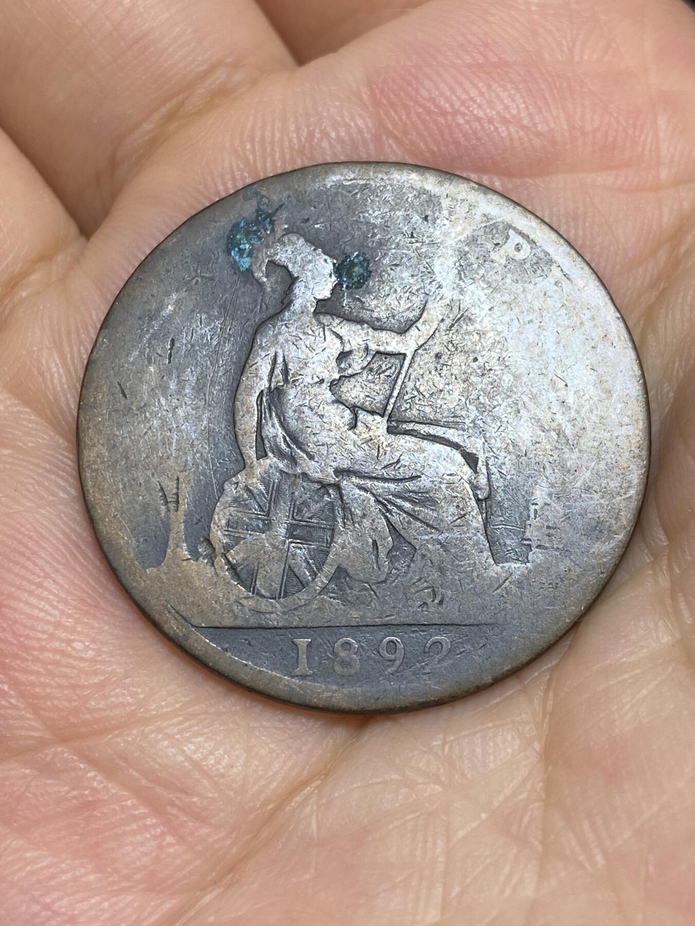 2025年第六十六场(总第九十二场）外国好品散币(免佣金) 英国🇬🇧1892年1便士(维多利亚女王中年第三版)