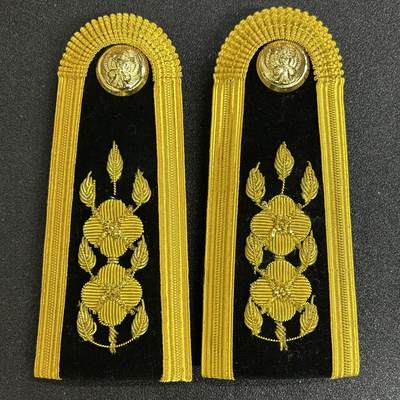 西秦中古拍卖第五十一期 - 泰国二等公务员文官礼服肩章 白色礼服金属刺绣肩章
