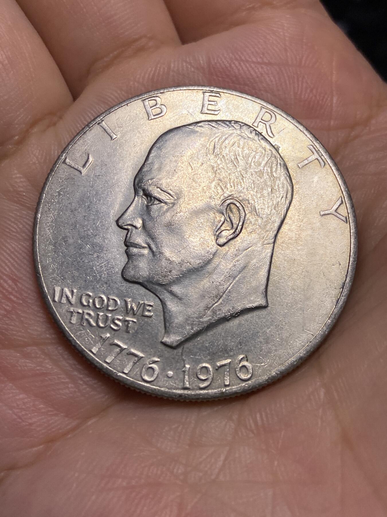 2025年第六十六场(总第九十二场）外国好品散币(免佣金) 美国🇺🇸1976年1美元克朗型大币(美国建国200周年纪念币，艾森豪威尔头像)