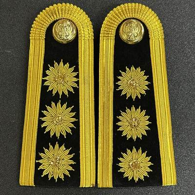 西秦中古拍卖第五十一期 - 泰国一等公务员文官礼服肩章 白色礼服金属刺绣肩章