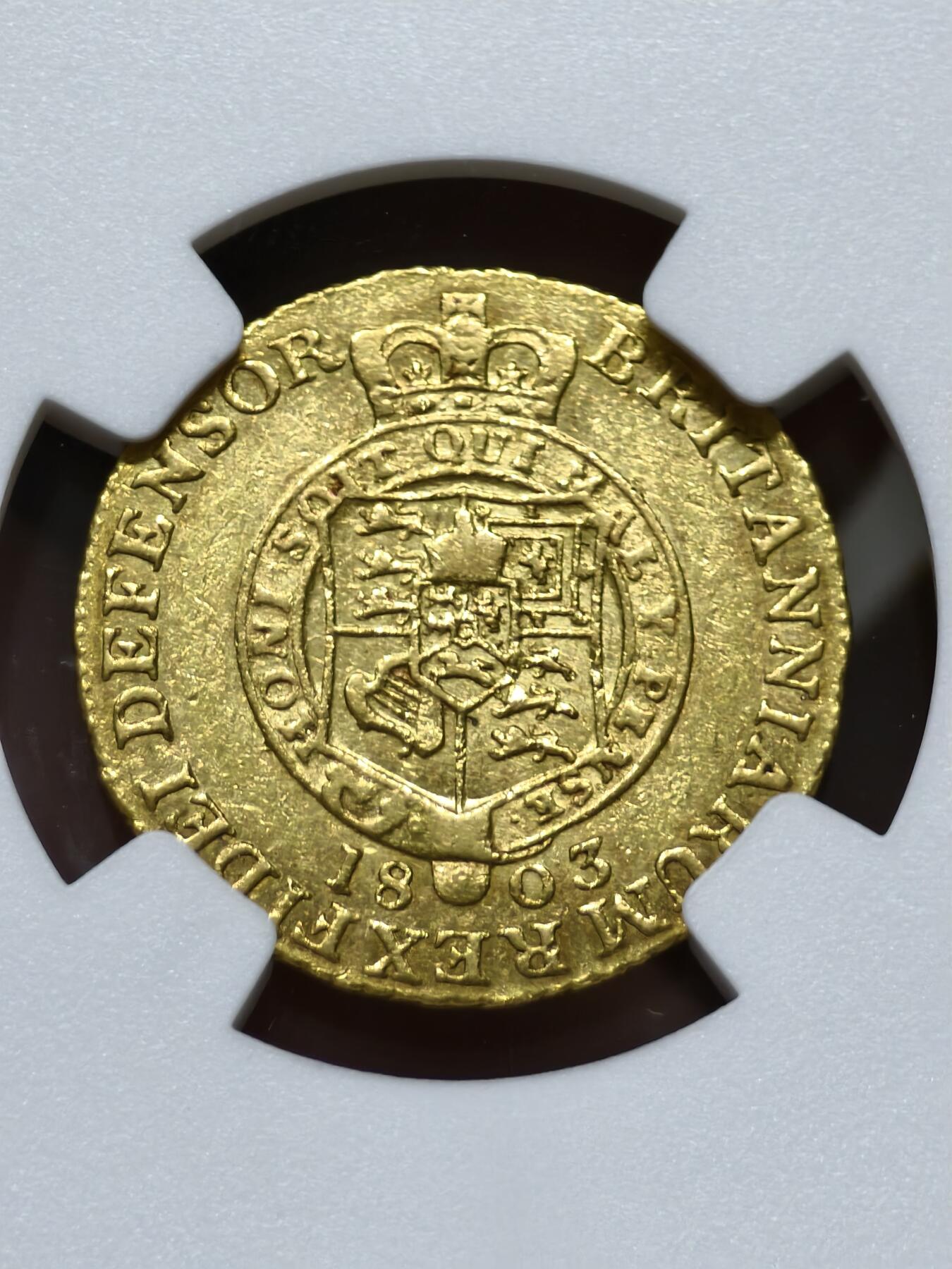 NGC-XF40英国1803年乔治三世半基尼金币