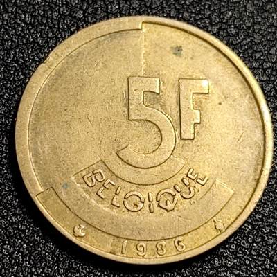 泉币菌-第53场-精品场 - 早期比利时5法郎铜币 分裂的人格 