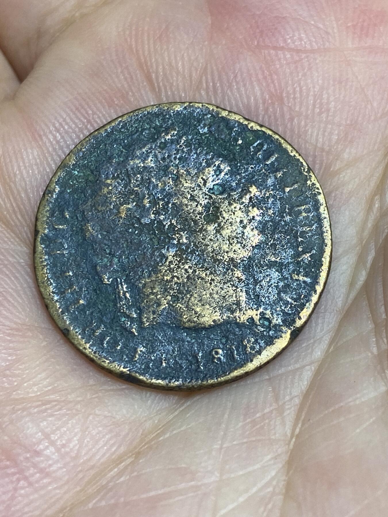 2025年第六十七场(总第九十三场）外国好品散币(免佣金) 少见–英国🇬🇧1818年黄铜代币(乔治三世时期)