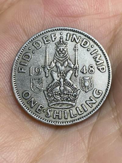 2025年第六十七场(总第九十三场）外国好品散币(免佣金) - 英国🇬🇧1948年1先令(乔治六世第二版，印度皇帝加字版，铜镍材质苏格兰坐狮版，关门年仅发行2年)