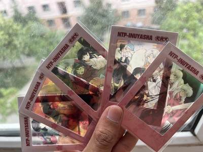 卡牌发烧友 动漫卡牌第2期（鬼刀，哪吒，犬夜叉，宫崎骏专场） - 漫汇社 犬夜叉 NTP 樱花情缘透卡 五张不重复