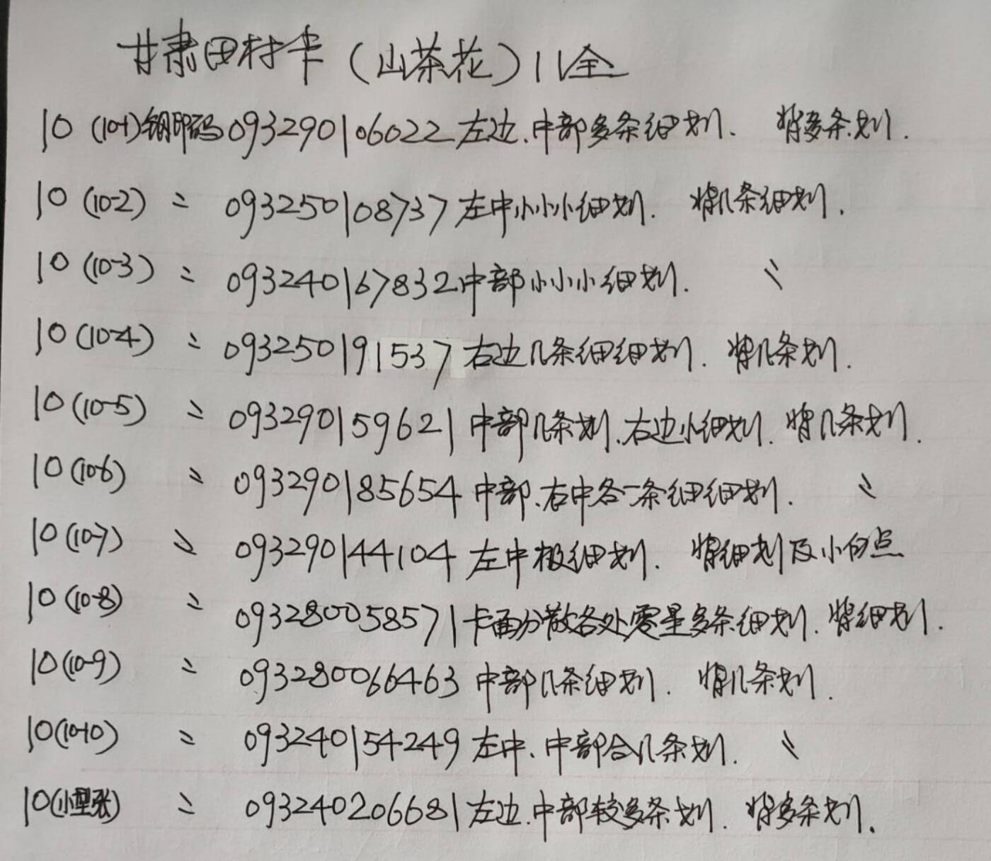 公藏第52期裸卡拍卖