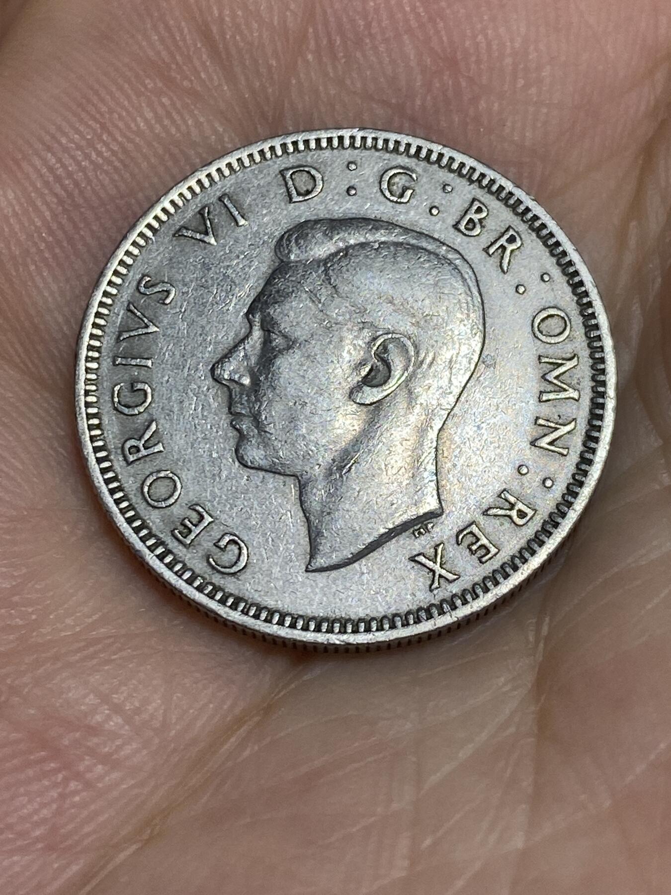 2025年第六十七场(总第九十三场）外国好品散币(免佣金) 较少见–英国🇬🇧1949年1先令(乔治六世第三版，铜镍材质英格兰站狮版，首发年)