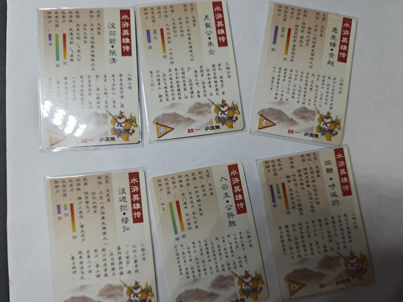 开心玩卡，快乐生活(第四期) 油画水浒卡6张