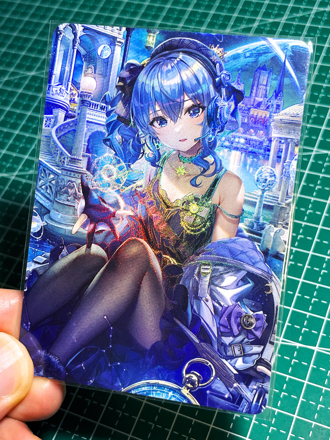 显眼宝23期 都是自己玩的卡 墨卡文创  歌姬彗星1张  折光彩闪  大卡尺寸63*88